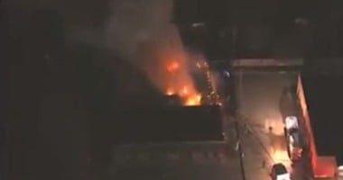 رواد  فيس بوك  يتداولون فيديو حرق المعهد الإسلامى بولاية تكساس الأمريكية  