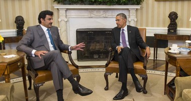 أوباما و أمير قطر  يتفقان: هزيمة داعش وسقوط بشار الأسد  تحدى استثنائى   اليوم السابع