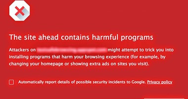 متصفح جوجل كروم يحذرك من المواقع المصابة بالبرمجيات الخبيثة  اليوم السابع