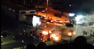 واتس آب  : مقنعون تابعون للإخوان يحرقون سيارات بمصطفى النحاس  