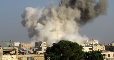 المعارضة السورية تسقط طائرة حربية فى  الرقة  