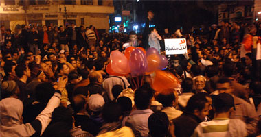 جانب من الاعتصامات فى ميدان التحرير