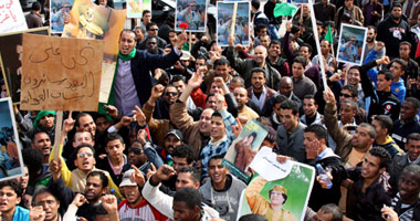 جانب من احتجاجات ليبيا
