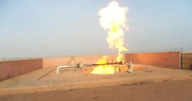 انفجار خط الغاز